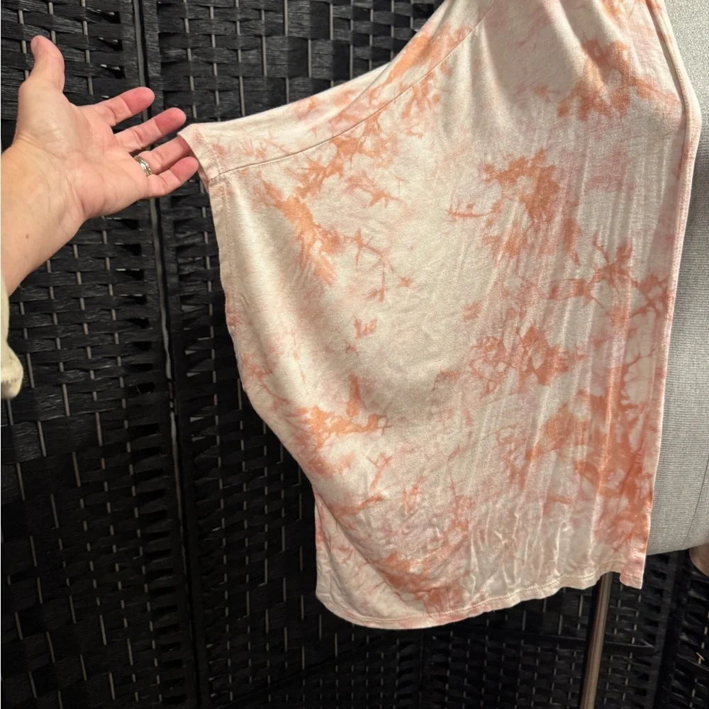 Ginger G Peach and White short sleeved Cardigan - Picture 3 of 5